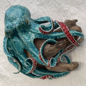 Octopus on Driftwood -SOLD-